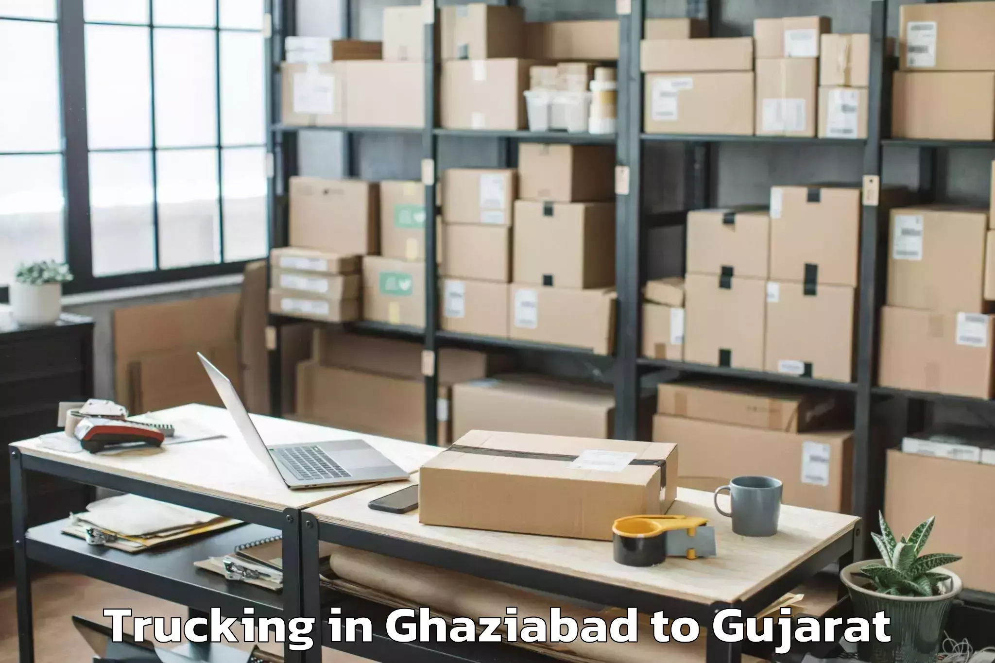 Hassle-Free Ghaziabad to Gujarat University Of Transpla Trucking